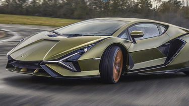 Groene lamborghini Diamond Painting for you